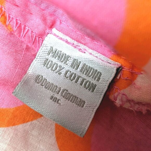 SEE DESIGN 70's Circle Dot Mod Popover Tunic M - Picture 7 of 8